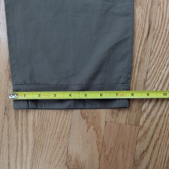 Jil Sander Olive Green Slim Trousers - Picture 7 of 8